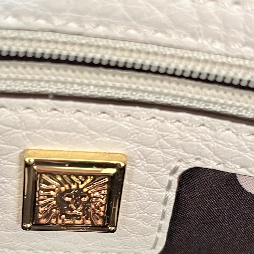Anne Klein Cream Tote with Gold Hardware - Picture 9 of 9